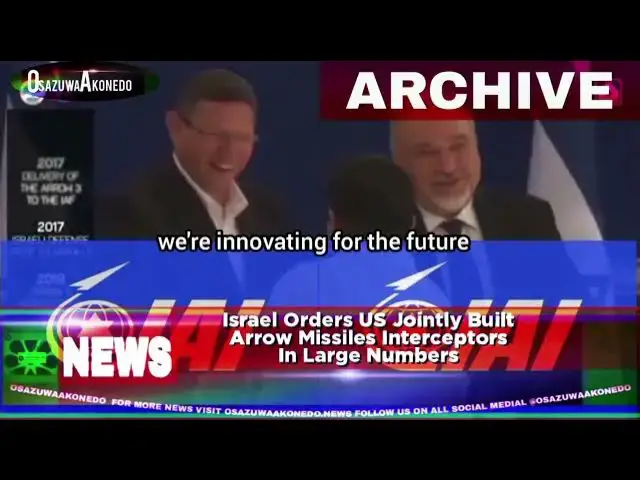 Video thumbnail for Israel Orders US Jointly Built Arrow Missiles Interceptors In Large Numbers