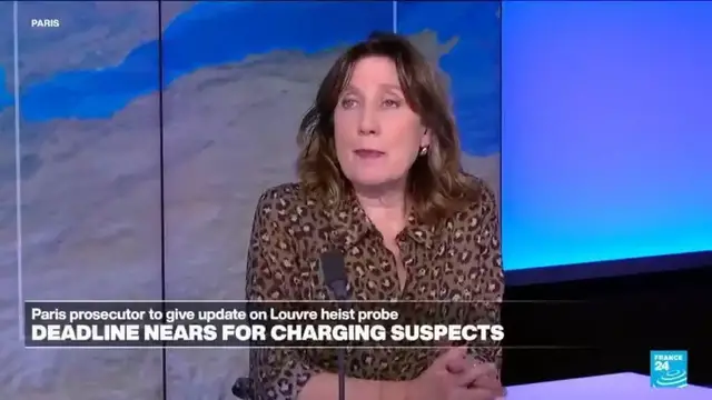 'Video thumbnail for Political controversy grows over Louvre heist as jewels still missing'