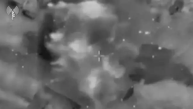 Video thumbnail for Israeli Air Force Says More Than 500 Targets Struck in Lebanon and Gaza Over Past Month.