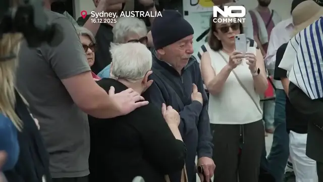 Video thumbnail for Australia mourns youngest Bondi shooting victim as family attends vigil