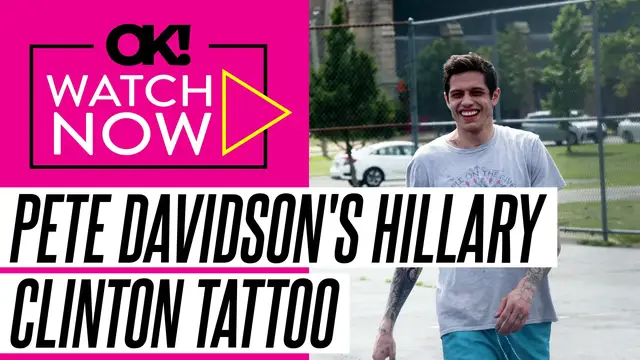 'Video thumbnail for Pete Davidson Keeps 'Lovely' Hillary Clinton Tattoo During Removal Process: 'She's Tough''