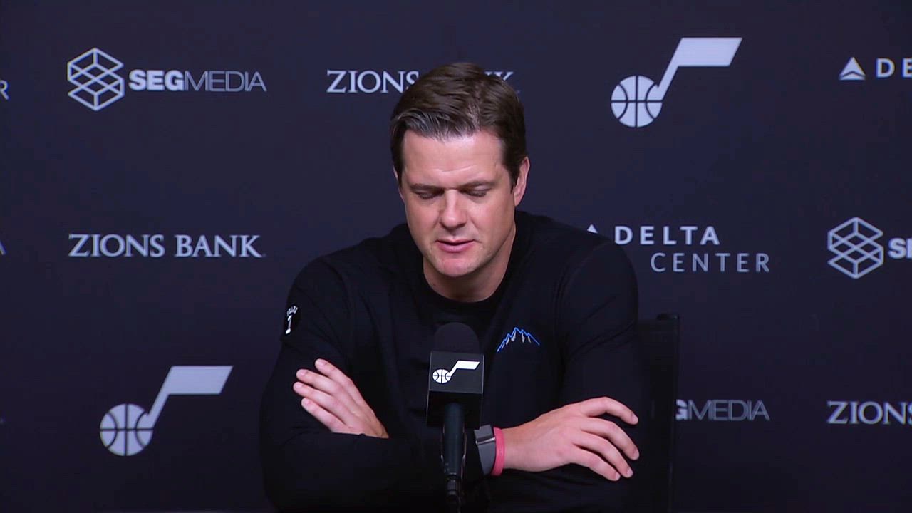 Video thumbnail for Will Hardy Praises Utah Jazz Environment as 'One of the Best I've Ever Seen'