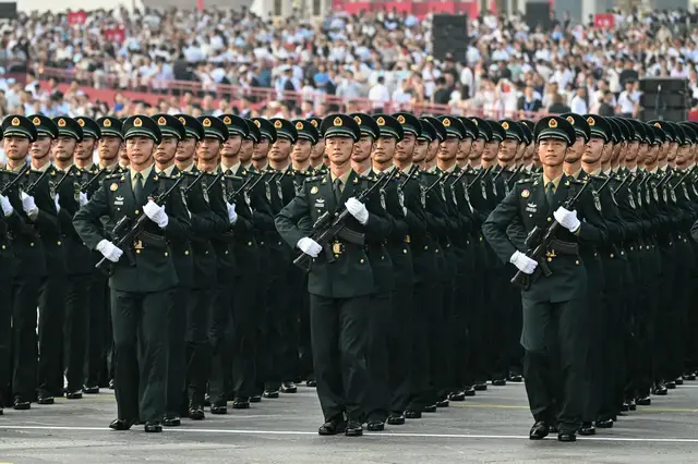 'Video thumbnail for China stages huge military parade with Putin and Kim in attendance'