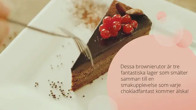 Video thumbnail for Brownierutor med nutellatopping