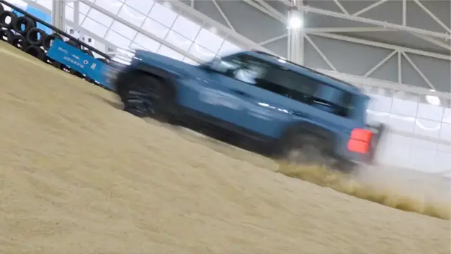 'Video thumbnail for Largest sand dune simulation facility - 3,612.32 m² (38,882 ft² 93.60 in²) by BYD'