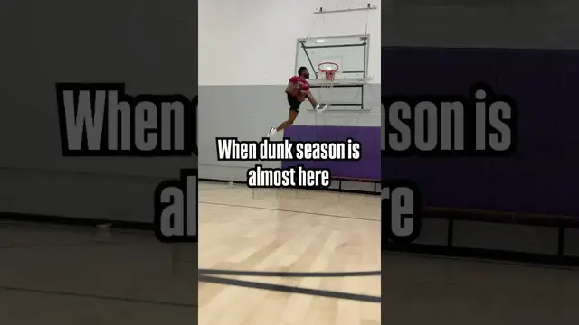 Video thumbnail for Dunk season on the horizon  #basketball #training #dunk