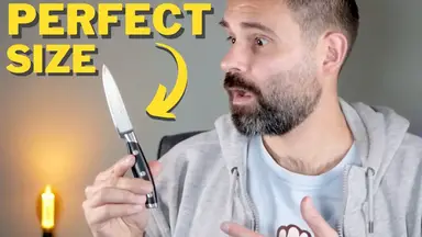 'Video thumbnail for Linoroso 3.5 inch Carbon Steel Paring Knife Review'