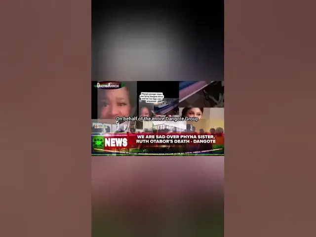Video thumbnail for We Are Sad Over Phyna Sister, Ruth Otabor's Death - Dangote