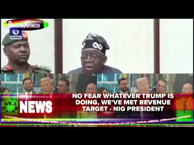 'Video thumbnail for No Fear Whatever Trump Is Doing, We've Met Revenue Target - Nig President'