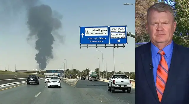 Video thumbnail for US warns Americans in Saudi Arabia after Houthi attacks on two airports