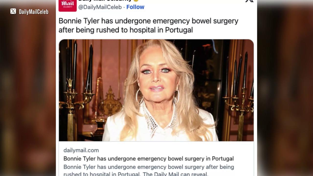 Video thumbnail for UNCAPTIONED: Bonnie Tyler undergoes emergency surgery in Portugal.