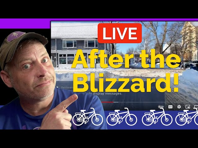 Video thumbnail for Live: Bike Ride After the Provincetown Nor’easter Blizzard