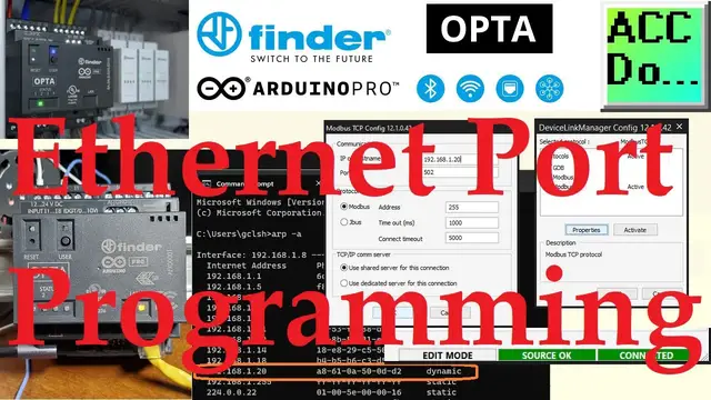Video thumbnail for Programming the Arduino OPTA PLC using Ethernet Port