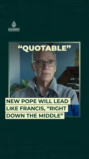 'Video thumbnail for New pope will lead like Francis, "right down the middle"'