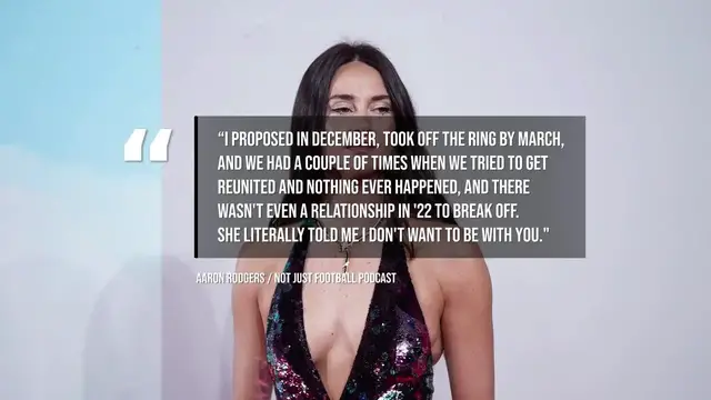 Video thumbnail for IN CASE YOU MISSED IT: Aaron Rodgers breaks silence on Shailene Woodley split.