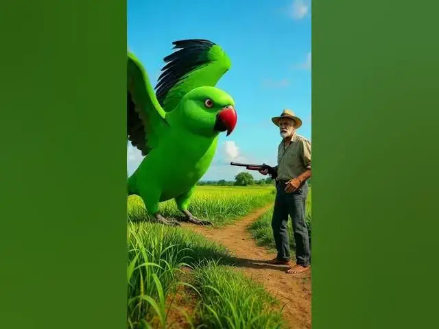 Video thumbnail for এই অসহায় তোতা পাখির দুষ্ট কৃষকের হাতে প্রাণ গেলো"🦜, #shorts #ai #parrot #birds