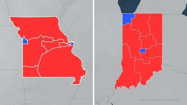 'Video thumbnail for Missouri, Indiana could be the next Republican states to redistrict'