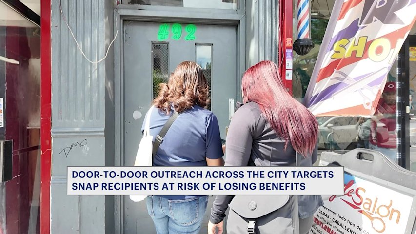 Video thumbnail for Door-to-door outreach targets SNAP recipients at risk of losing benefits