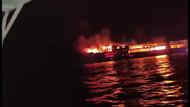 Video thumbnail for Philippines: 30 Bodies Recovered From Burned-Out MV June Aster Off Palawan.