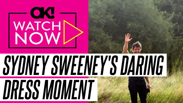 'Video thumbnail for Sydney Sweeney Wears Daring Low-Cut Shimmery Dress to Governors Awards as She Chats With Tom Cruise: Watch'