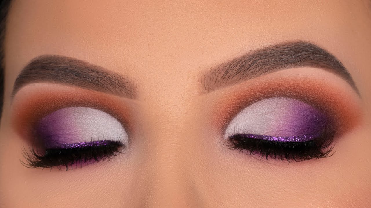 Video thumbnail for Purple Brown Smokey Cut Crease Tutorial