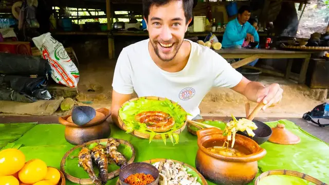 Video thumbnail for Jungle Food in Thailand TROPICAL THAI FOOD Cooked Remote Northern Thailand (CHIANG MAI)