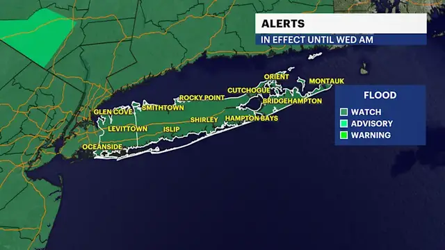 Video thumbnail for FLOOD WATCH: Flooding concerns continue across Long Island