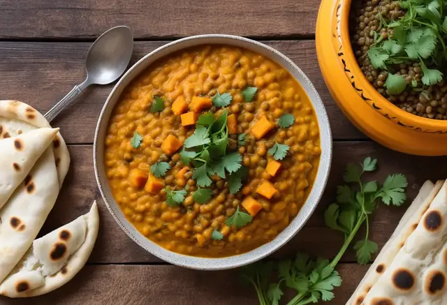 Video thumbnail for  Comforting Sweet Potato and Lentil Dal