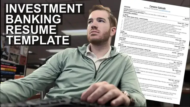 'Video thumbnail for EASIEST way to create a TOP investment banking resume!'