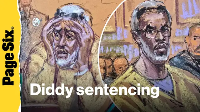 'Video thumbnail for Sean 'Diddy' Combs sentenced to 4 years in prison in federal prostitution trial'