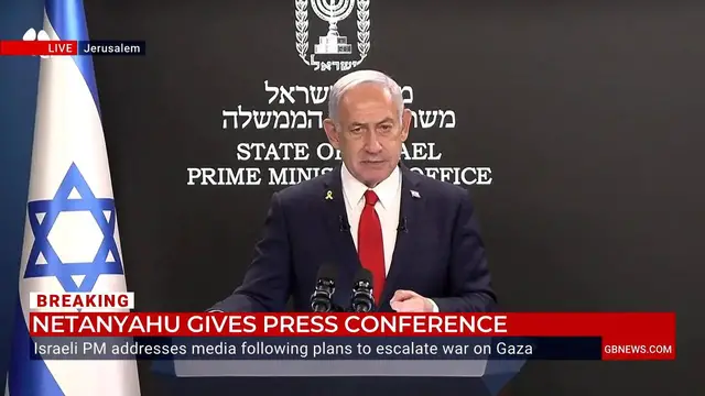 'Video thumbnail for WATCH: Benjamin Netanyahu vows to 'finish the job' and 'complete the defeat of Hamas''