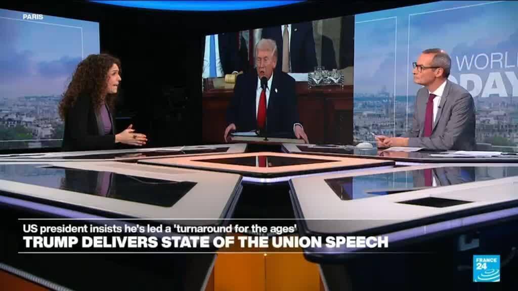 Video thumbnail for Trump pivots to domestic issues in 'surprisingly disciplined' State of the Union speech