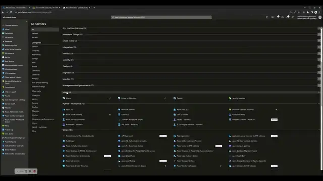 'Video thumbnail for How to navigate in the Azure management portal'