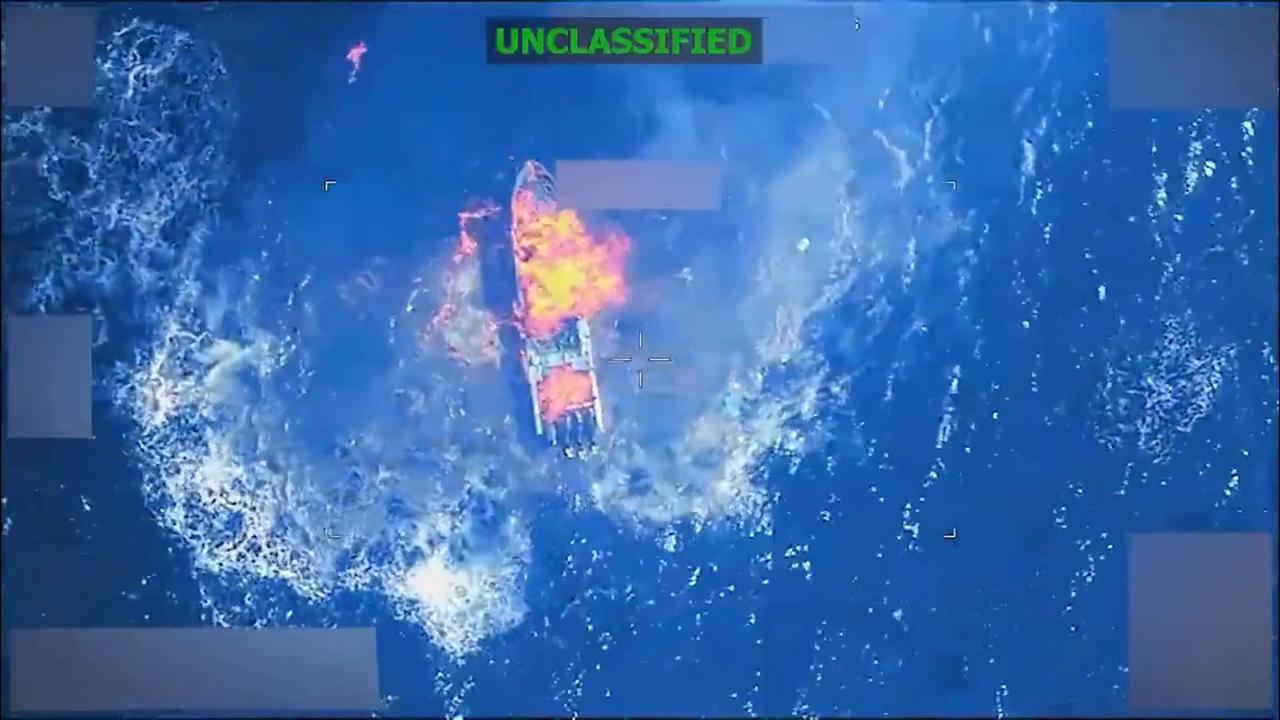 Video thumbnail for US: US military strikes narco-trafficking vessel in Eastern Pacific, killing 3.