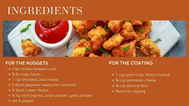 Video thumbnail for Keto Chicken Nuggets