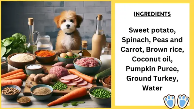 Video thumbnail for Turkey and rice dog food