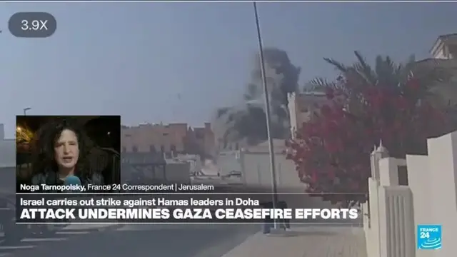 'Video thumbnail for 'Cracks are showing' in the US-Israel relationship as Israel strikes Doha'