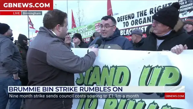 Video thumbnail for WATCH: Birmingham bin workers demand 'fair evaluation' from council as protest reaches nine-month milestone