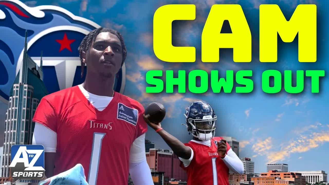 Video thumbnail for a to z sports nashville: cam ward's strong training camp start, will levis' development, and titans' receiver battles