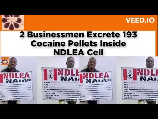Video thumbnail for 2 Businessmen Excrete 193 Cocaine Pellets Inside NDLEA Cell ~ OsazuwaAkonedo