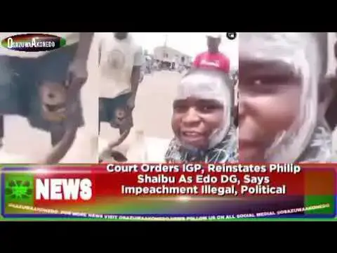Video thumbnail for Court Orders IGP, Reinstates Philip Shaibu As Edo DG, Says Impeachment Illegal, Political