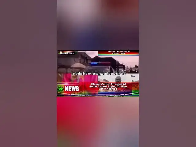 Video thumbnail for Alleged Cultist Arrested At Benin Airport Trying To Flee After Killing 3