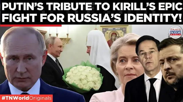 Video thumbnail for Putin Honors Patriarch Kirill's Work in Strengthening Russia’s Global Identity| Times Now World