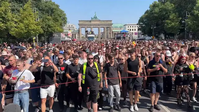 Video thumbnail for Germany: Tens of Thousands Join Rave The Planet Techno Parade in Berlin.