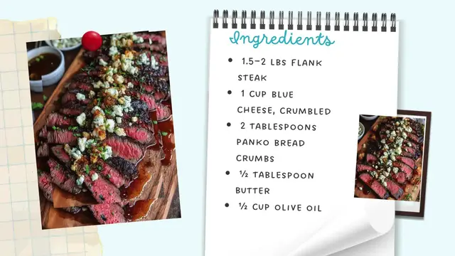 Video thumbnail for Balsamic Marinated Flank Steak with Blue Cheese Crust – Bold, Juicy & Perfectly Crusted