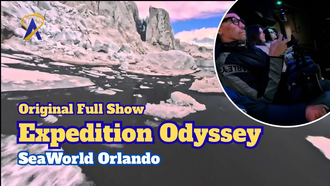 Video thumbnail for Expedition Odyssey Full Original Ride from SeaWorld Orlando - Flying Theater Attraction