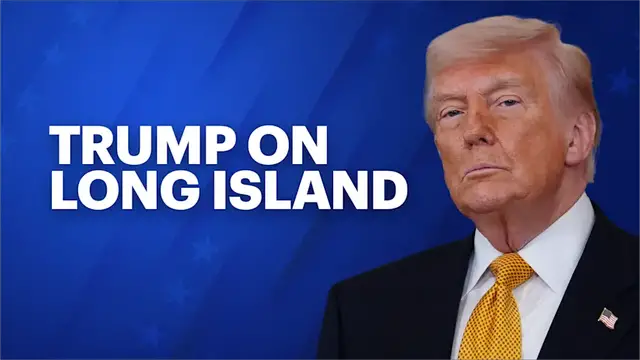 Video thumbnail for President Trump coming to Long Island today to tout crime statistics, rally with police
