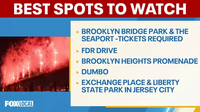 Video thumbnail for Best places to watch Macy’s 4th of July fireworks in NYC