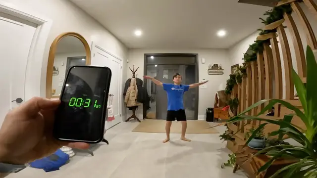 Video thumbnail for Most star jumps in one minute (under 16s) - 119 by Adamo DeFrancesco
