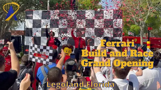 Video thumbnail for Grand Opening of Ferrari Build and Race at Legoland Florida